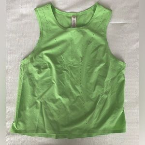 Electric green Lululemon tank